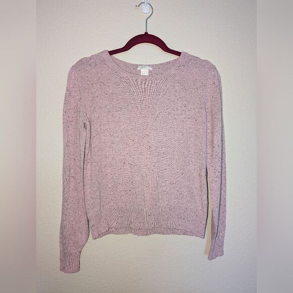 H&M Sweaters - H&M Light Pink Nepper Fine Knit Jumper Long Sleeve Sweater Women's Size S